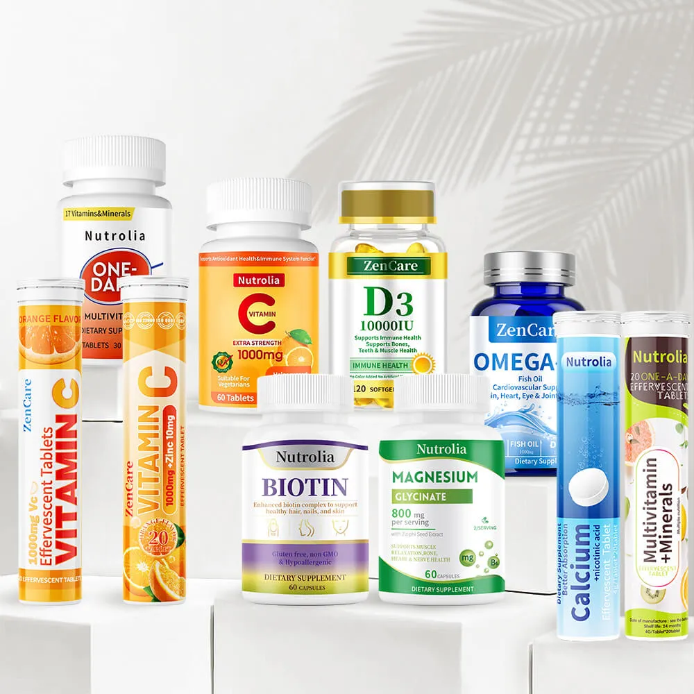 Customized labels for various supplements